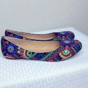 🌈 Multicolored Fabric Flats